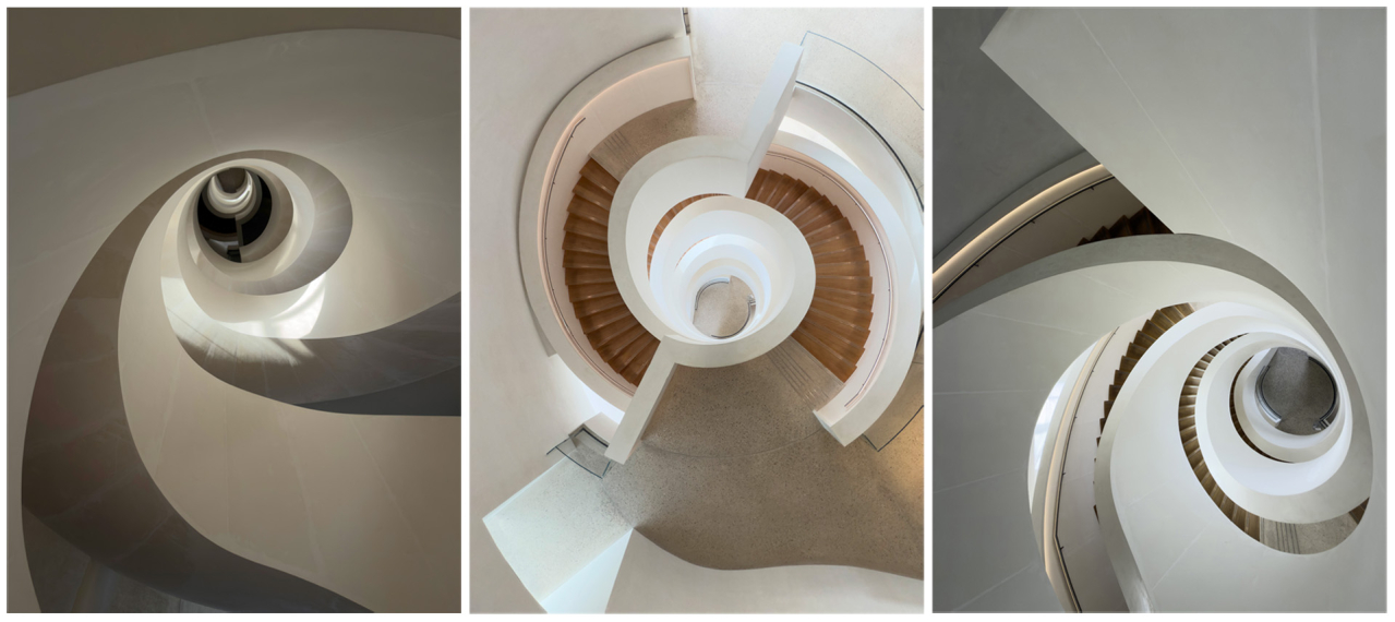 Helix stairs, Luma Arles, Frank Gehry — Martine Delcourt